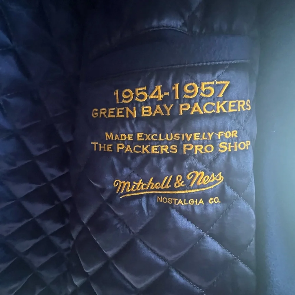 NWT Mitchell and Ness GREEN BAY PACKER ACME THROWBACK WINTER WOOL COAT - Picture 3 of 8